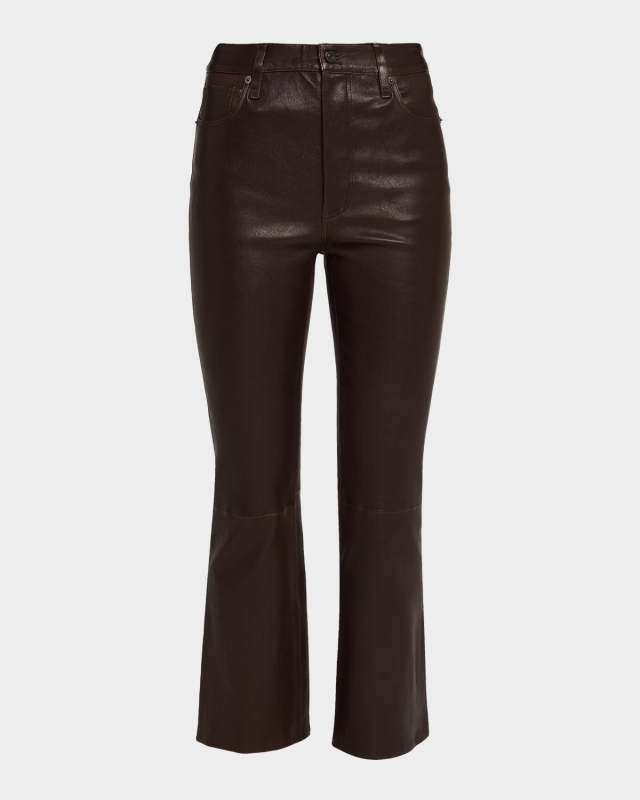 The Leather Reboot Crop Jeans
